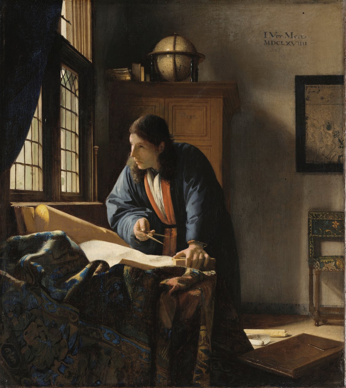 Zeměpisec od Jan (1632 75) Vermeer