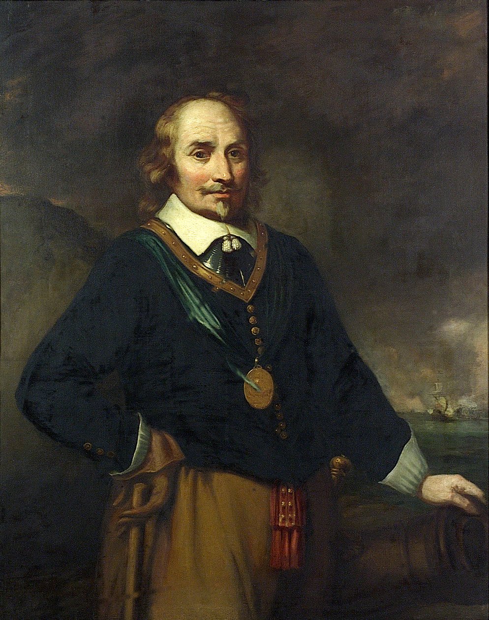 Maarten Harpertszoon Tromp (1597-1653), počátek 19. století (olej na plátně) od Jan (after) Lievensz