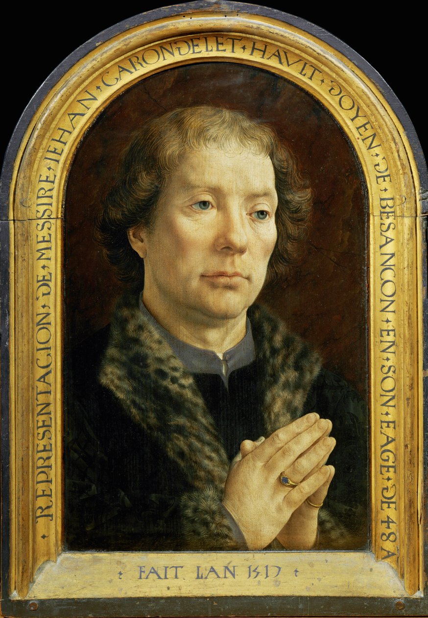 Carondeletův diptych: Jean Carondelet ... od Jan (c.1472 c.1533) Gossaert
