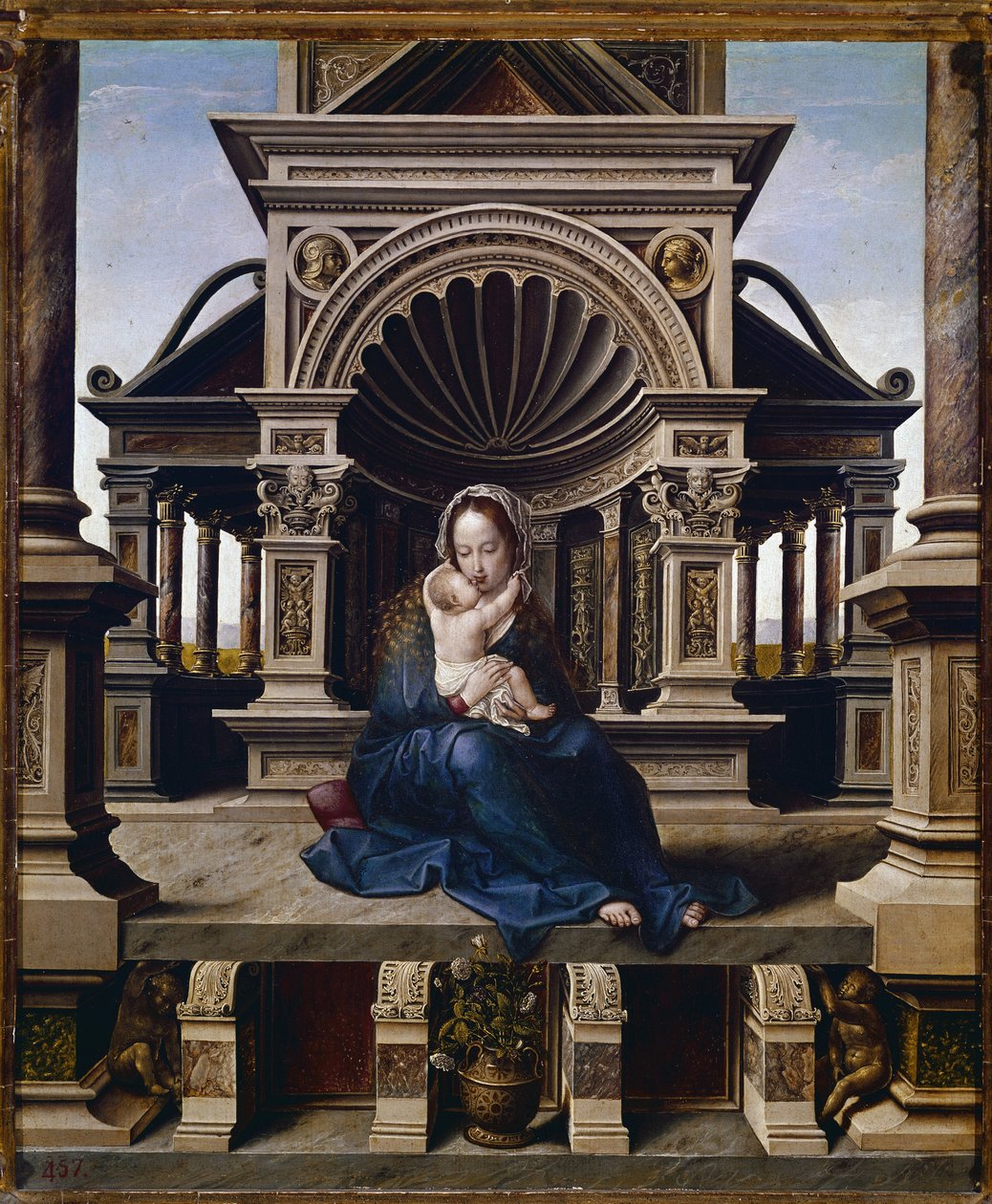 Panna Maria z Lovani (olej na panelu, kolem roku 1520) od Jan (c.1472 c.1533) Gossaert