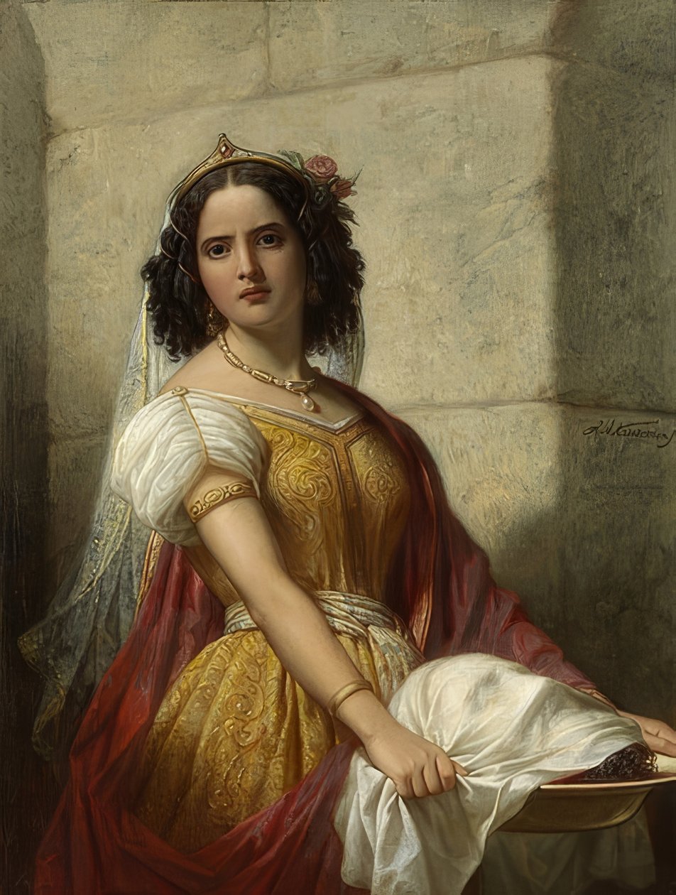 Salome s hlavou Jana Křtitele. Kolem roku 1861 od Jan Adam Janszoon Kruseman