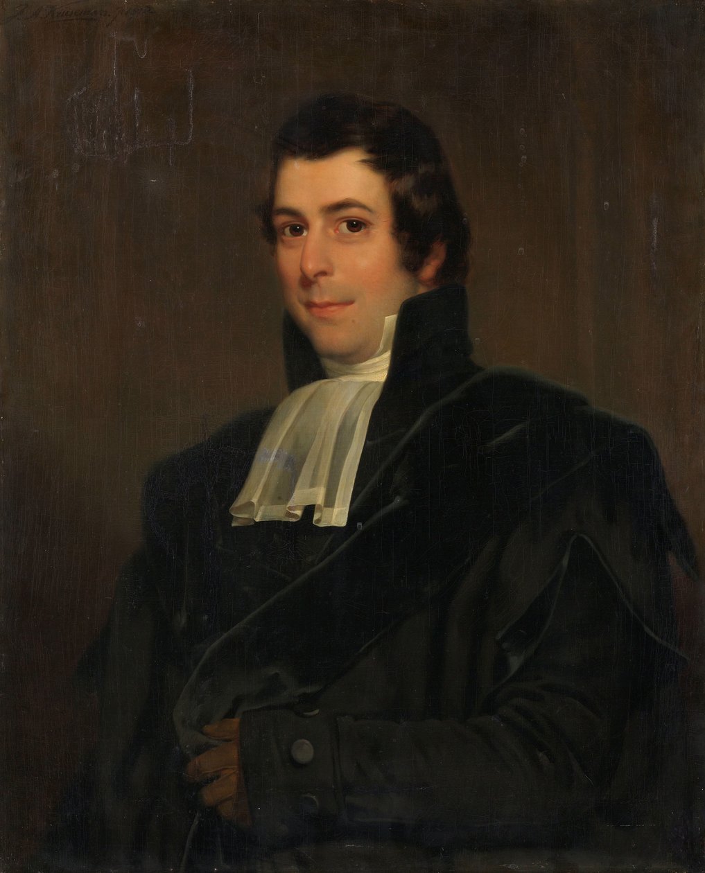 Gijsbertus Johannes Rooyens (1785-1846), profesor teologie a církevních dějin na univerzitě v Amsterdamu od Jan Adam Kruseman (signed by artist)