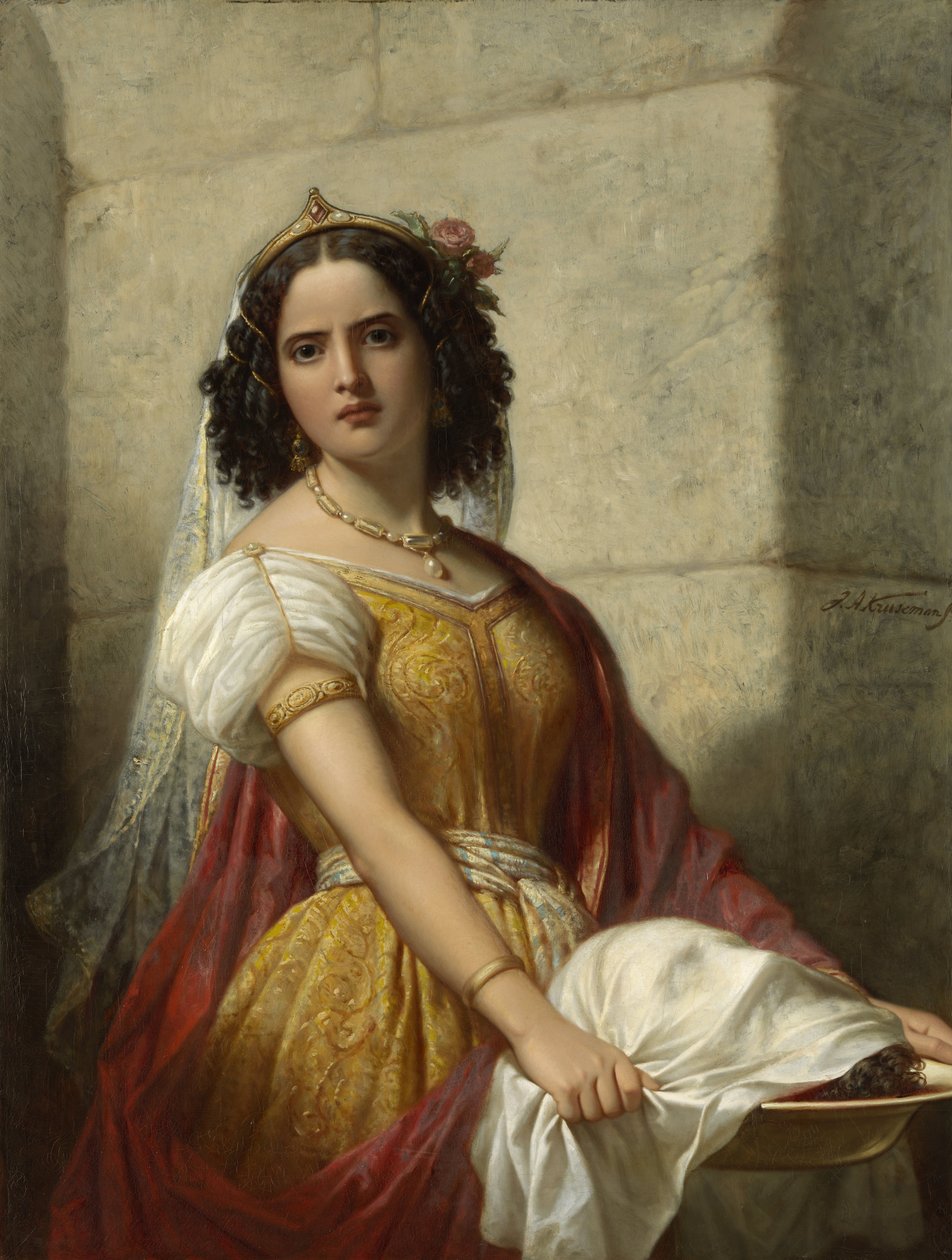 Salome s hlavou Jana Křtitele od Jan Adam Kruseman (signed by artist)