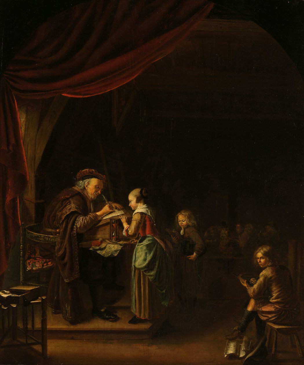 Školník od Jan Adriaensz. van Staveren (copy after)