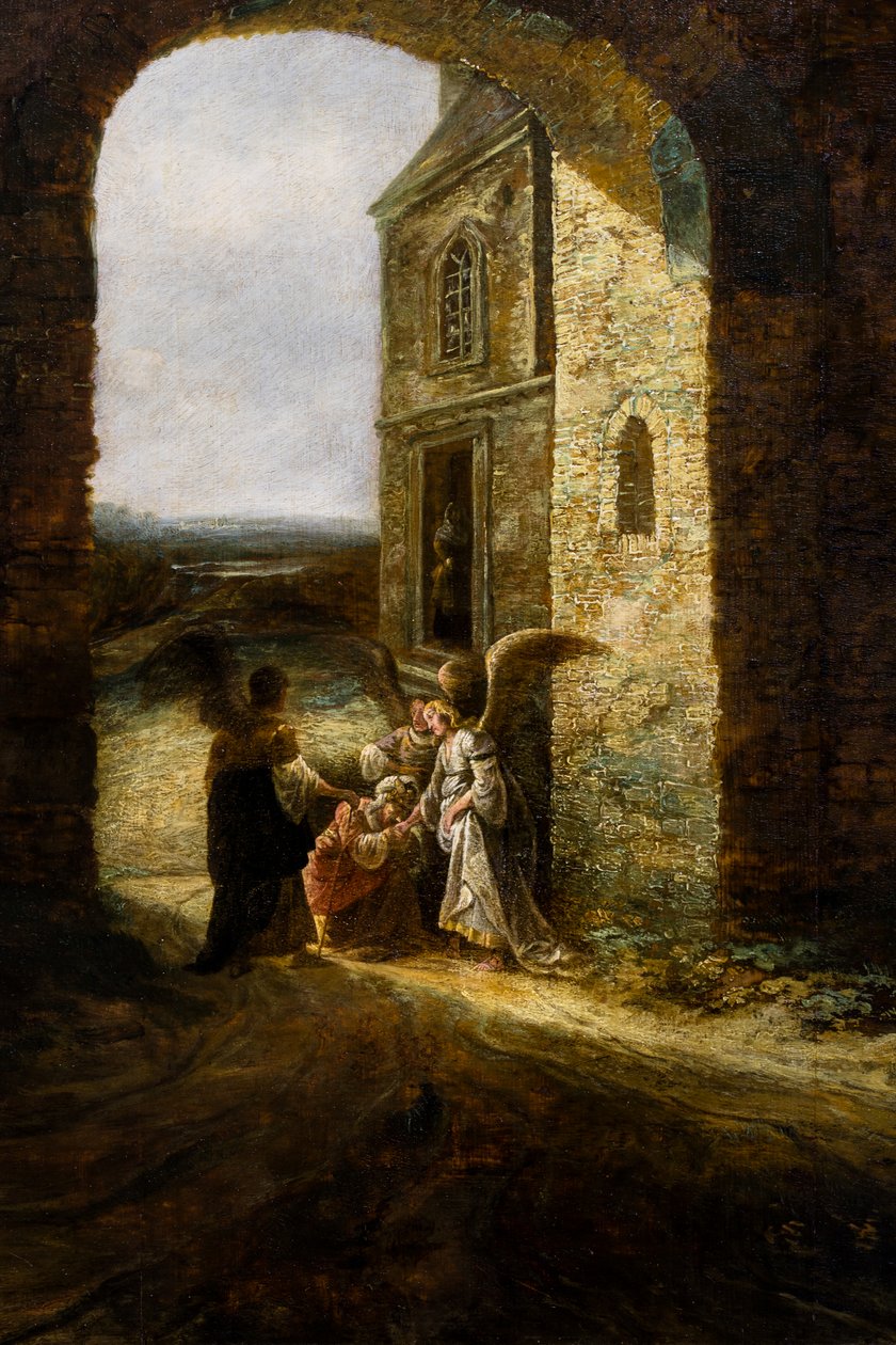 Zjevení tří andělů Abrahamovi od Jan Aertsen Marienhof