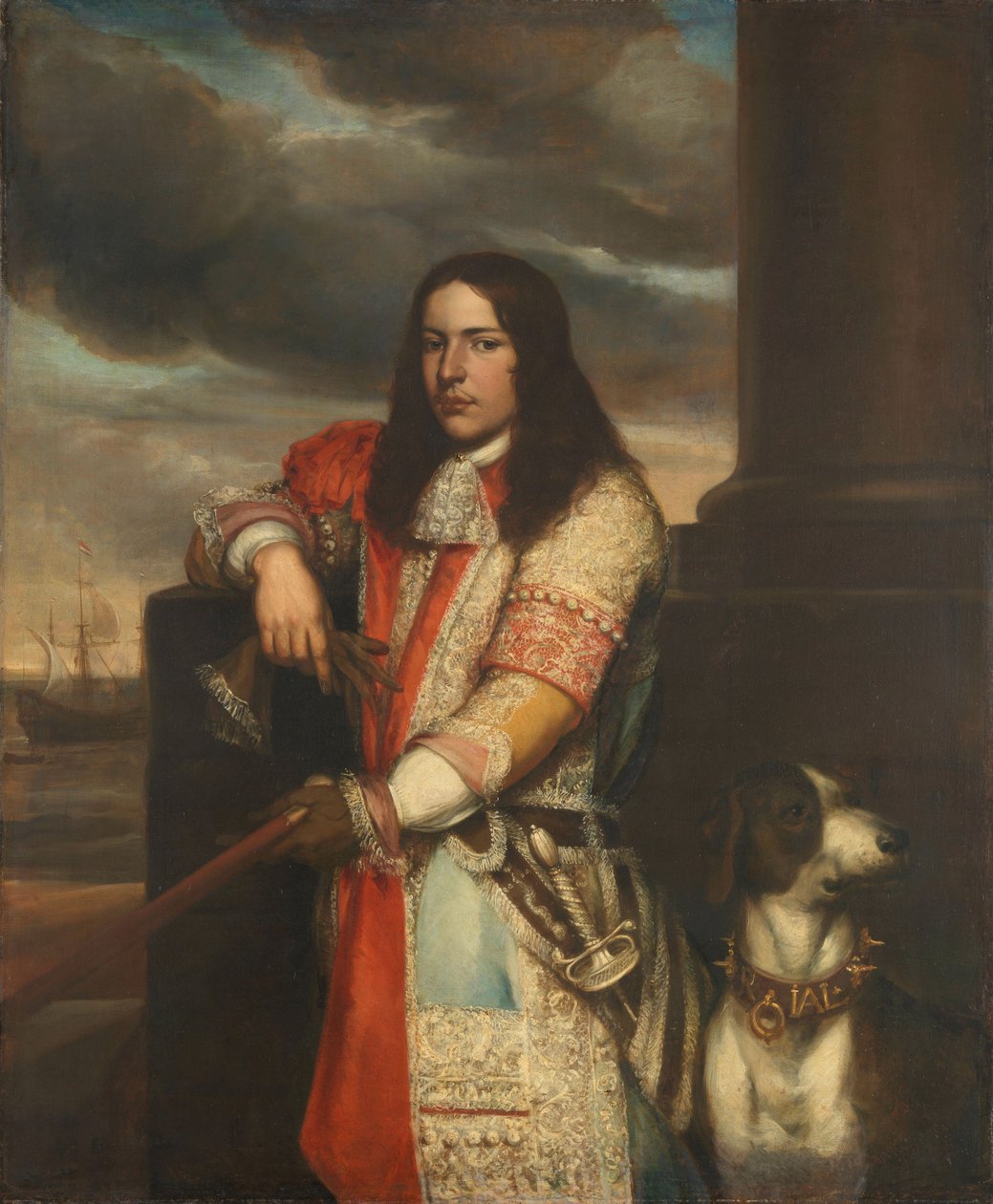 Engel de Ruyter, viceadmirál, kolem 1670 (olej na plátně) od Jan Andrea Lievens
