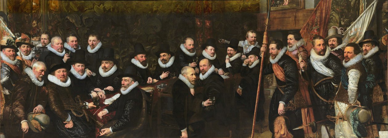Přijetí občanské stráže v pohoří Saint Sebastian magistrátem v Haagu, 1618 od Jan Anthonisz Ravesteyn van