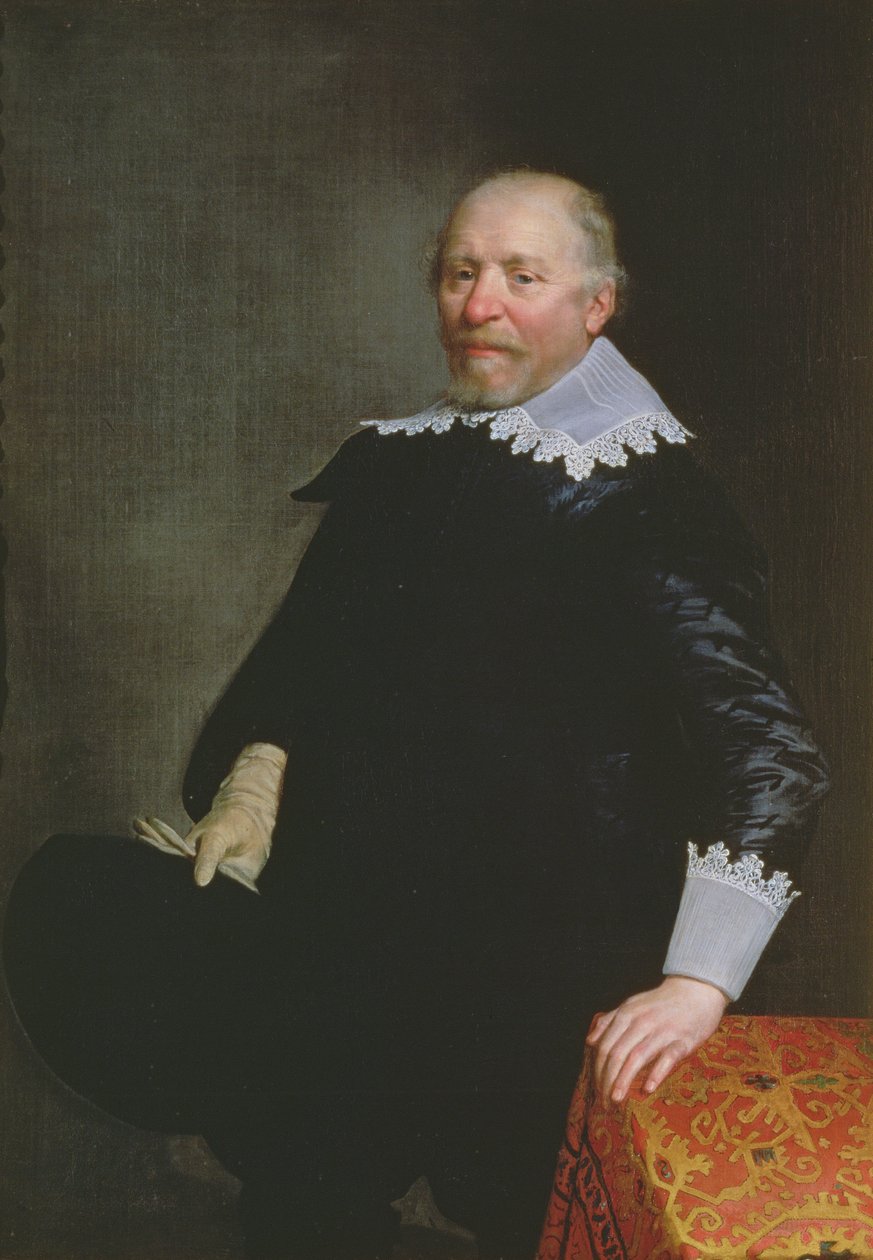 Portrét Daniela Heinsiuse (1580-1655), nizozemského klasického učence a básníka od Jan Anthonisz. van Ravesteyn