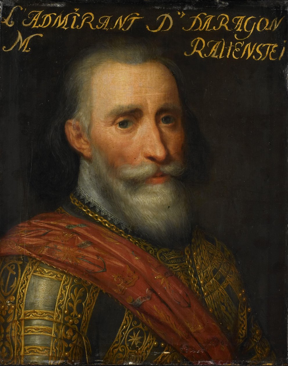 Portrét Francisco Hurtado de Mendoza, admirál Aragonie od Jan Antonisz van Ravesteyn (workshop of)