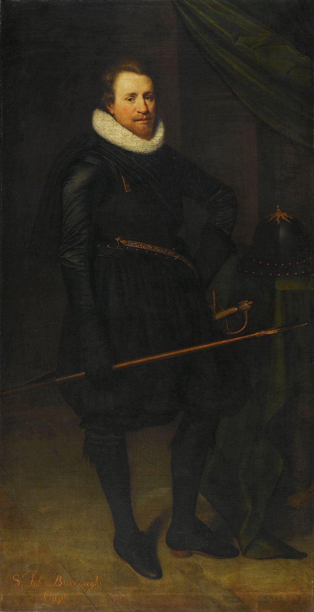 Portrét sira Johna Burroughse (1587-1627) od Jan Antonisz van Ravesteyn