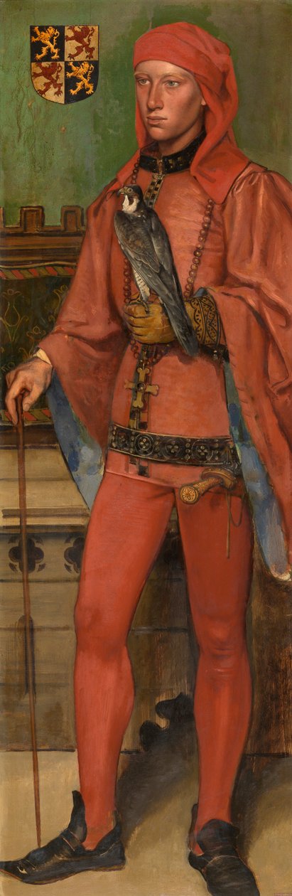 John III, vévoda z Brabant (olej na panelu) od Jan August Hendrik Baron Leys
