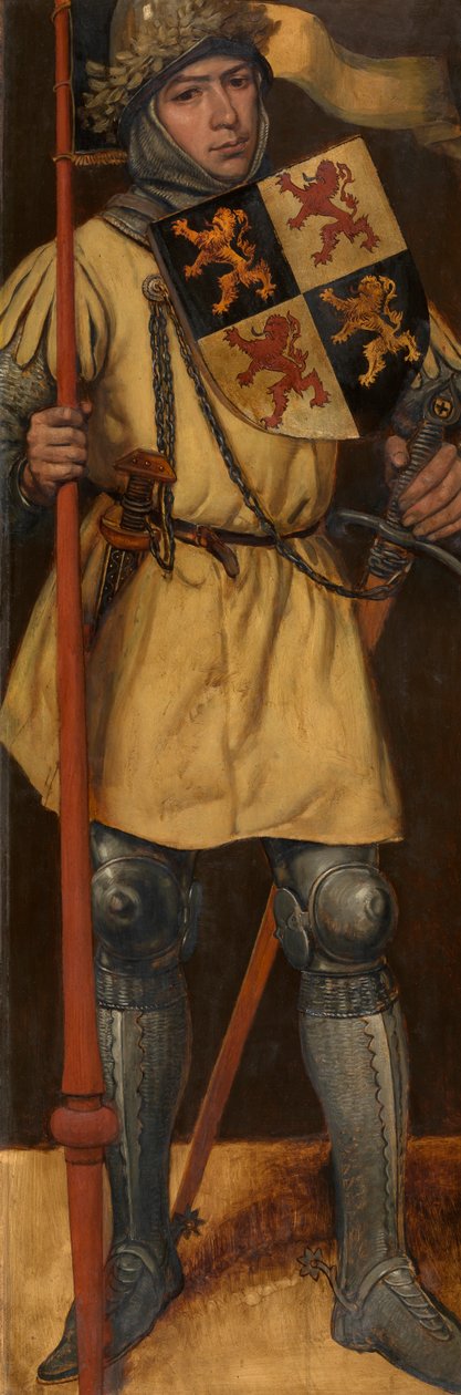 John I, vévoda z Brabant (olej na panelu) od Jan August Hendrik Baron Leys