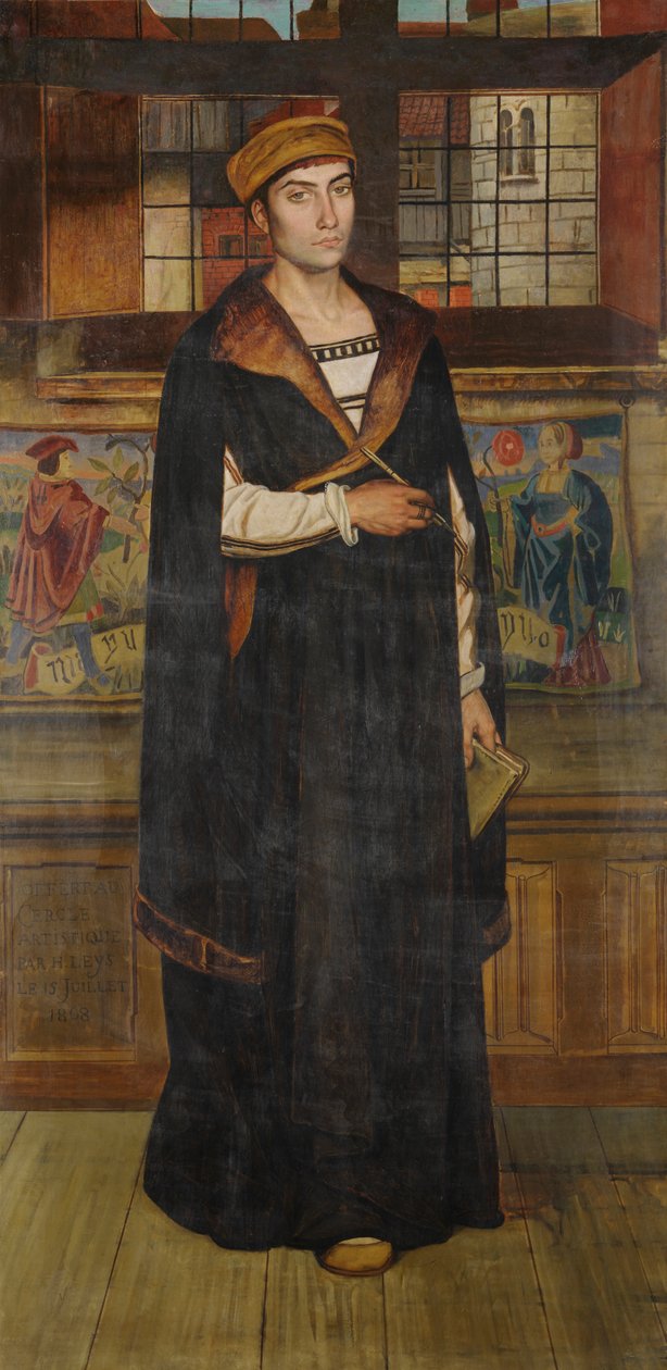 Malíř Quinten Massijs (olej na plátně) od Jan August Hendrik Baron Leys