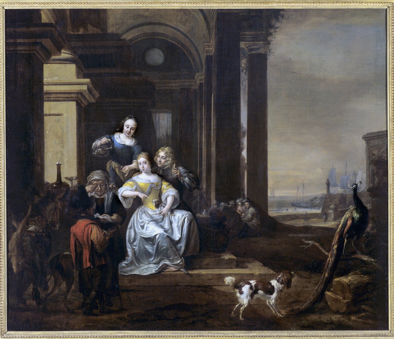 Mladé blondýnky, 1646-55 od Jan Baptist Weenix
