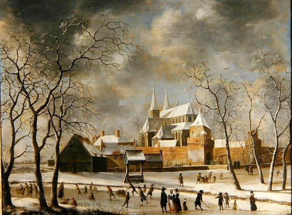 Město Deventer (olej na plátně) od Jan Beerstraten