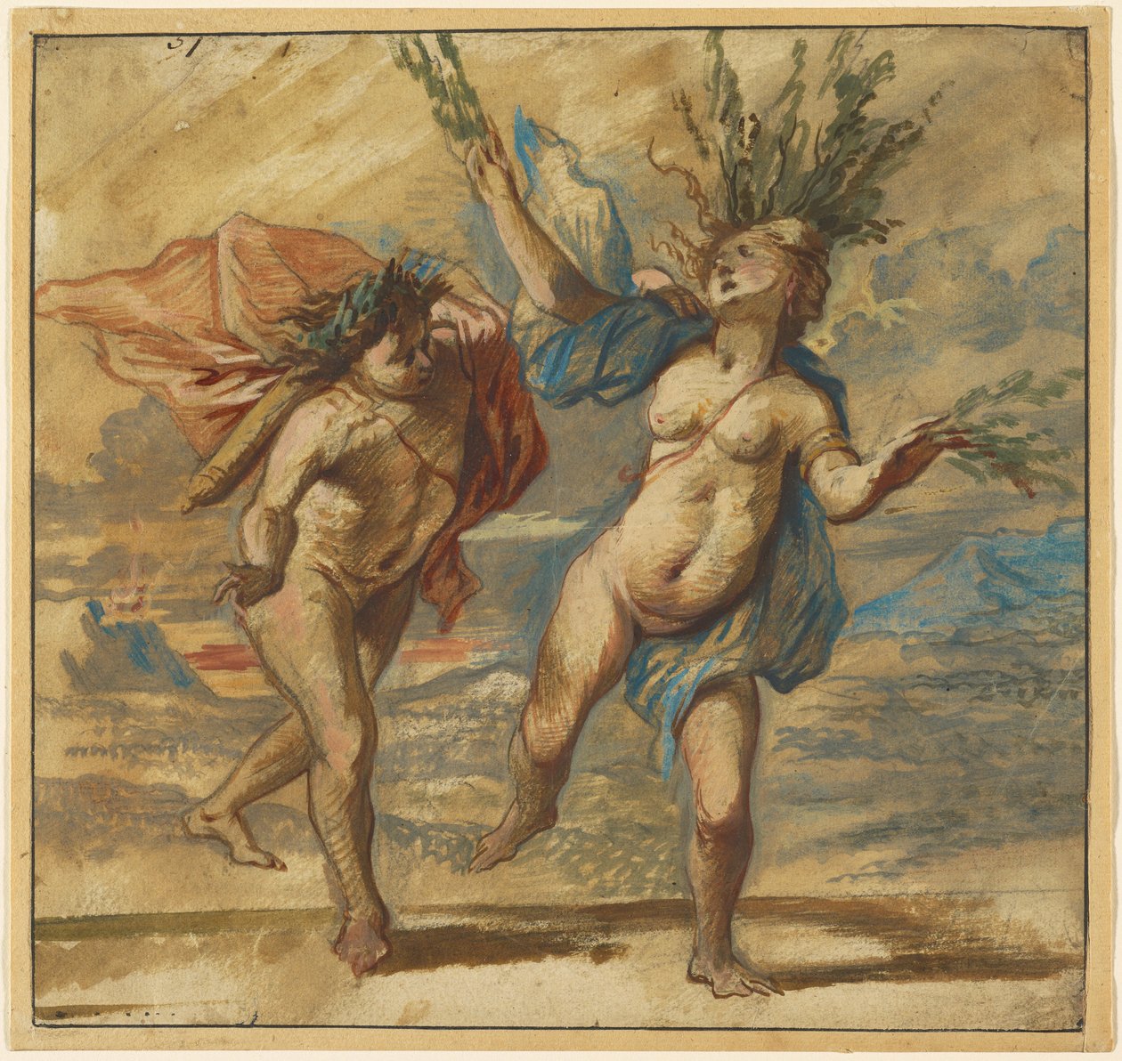 Apollo a Dafné od Jan Boeckhorst