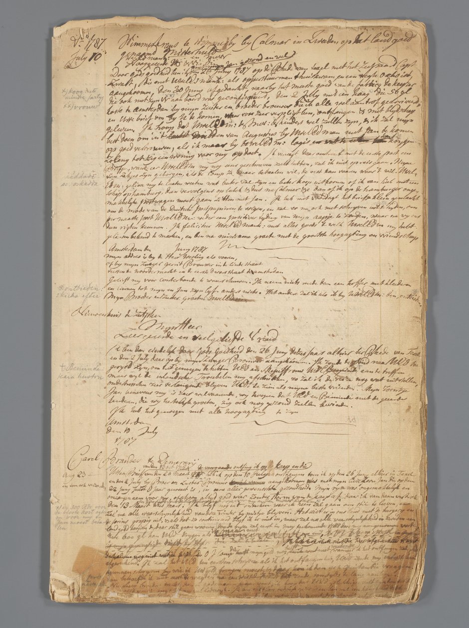 Návrh dopisní knihy Jan Brandes (1743-1808), 1787-1790. od Jan Brandes
