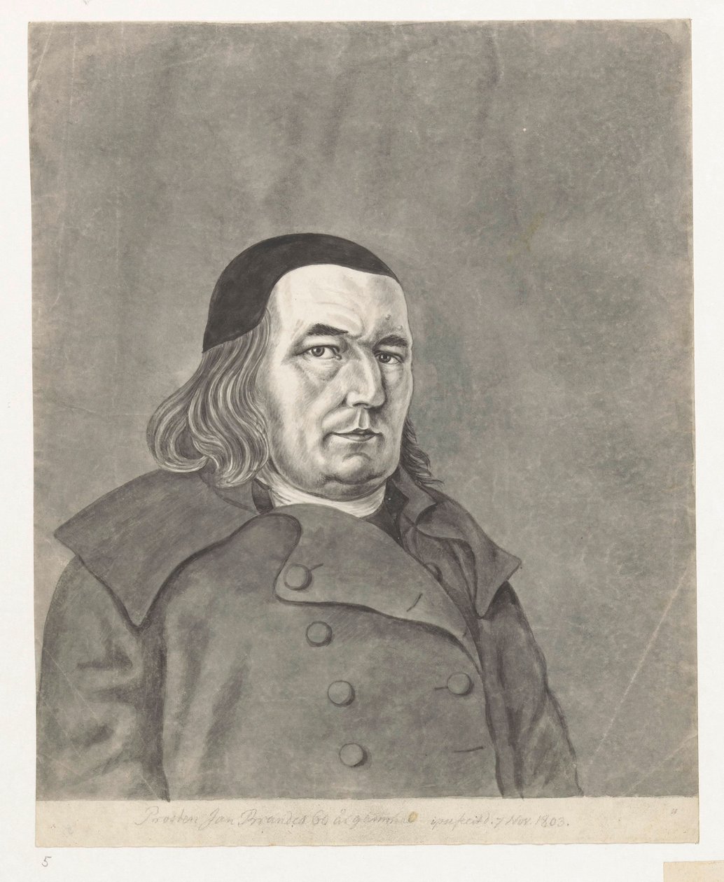 Autoportrét Jan Brandes 1803 od Jan Brandes