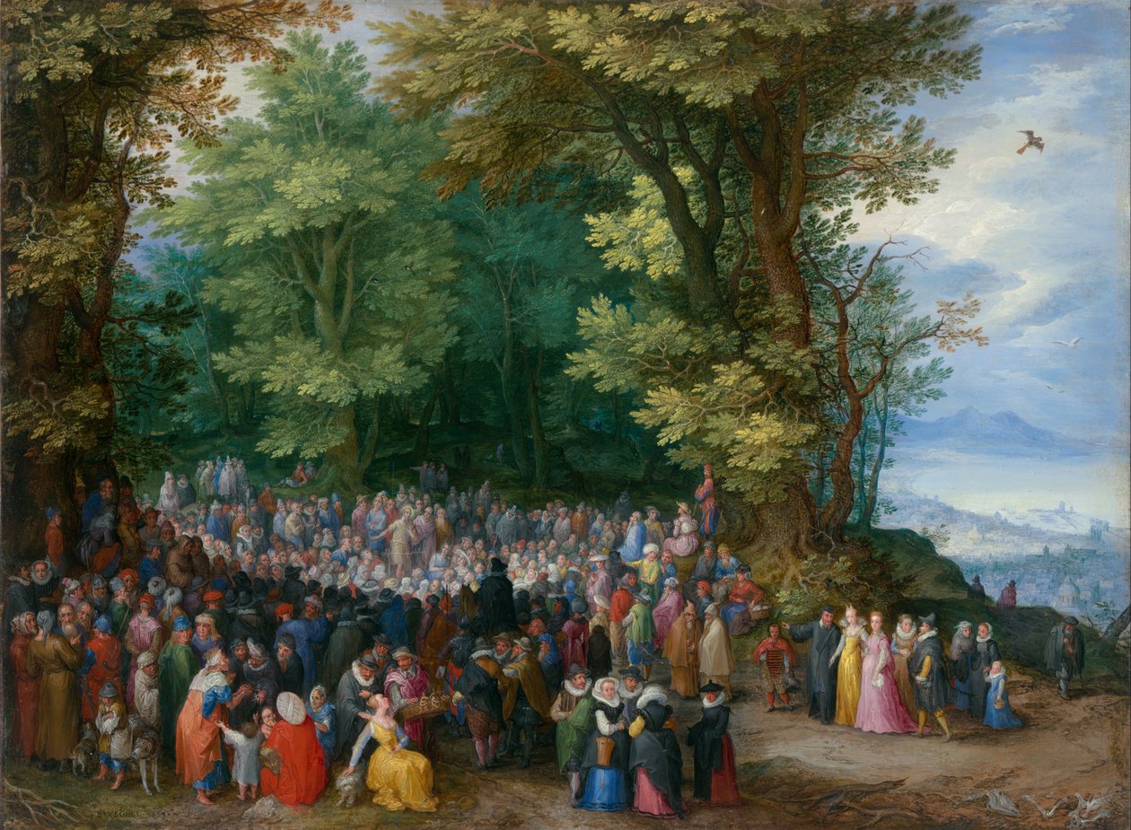 Kázání na hoře od Jan Brueghel the Elder