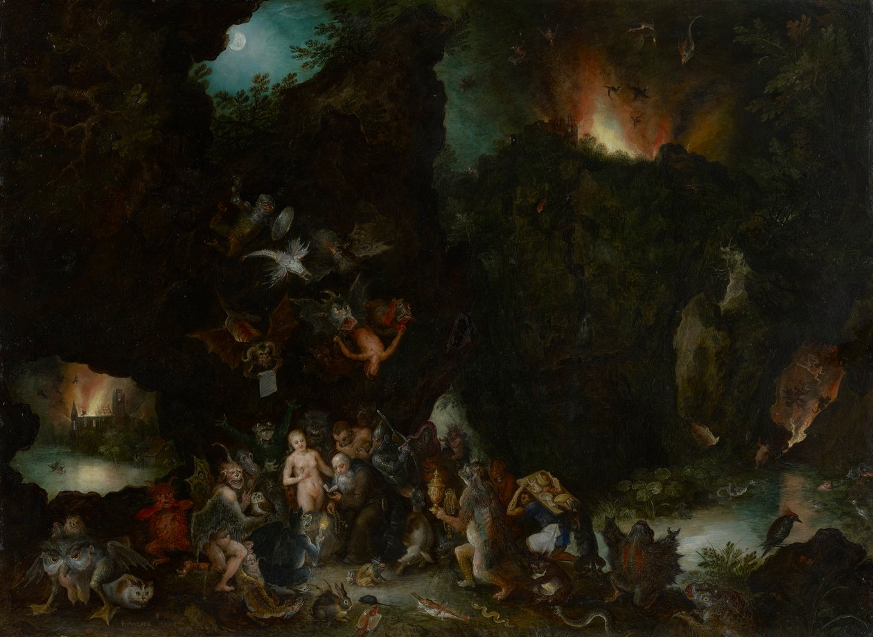 Pokušení svatého Antonína od Jan Brueghel the Elder