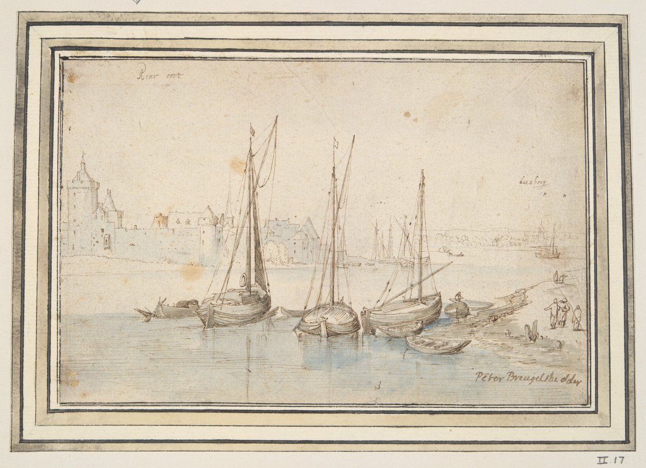 Pohled na Ruhrort a Duisburg od Jan Brueghel the Elder
