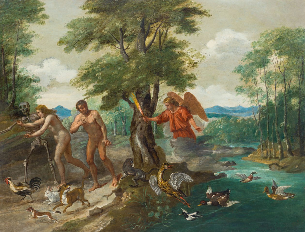 Adam a Eva v ráji od Jan Brueghel the Younger