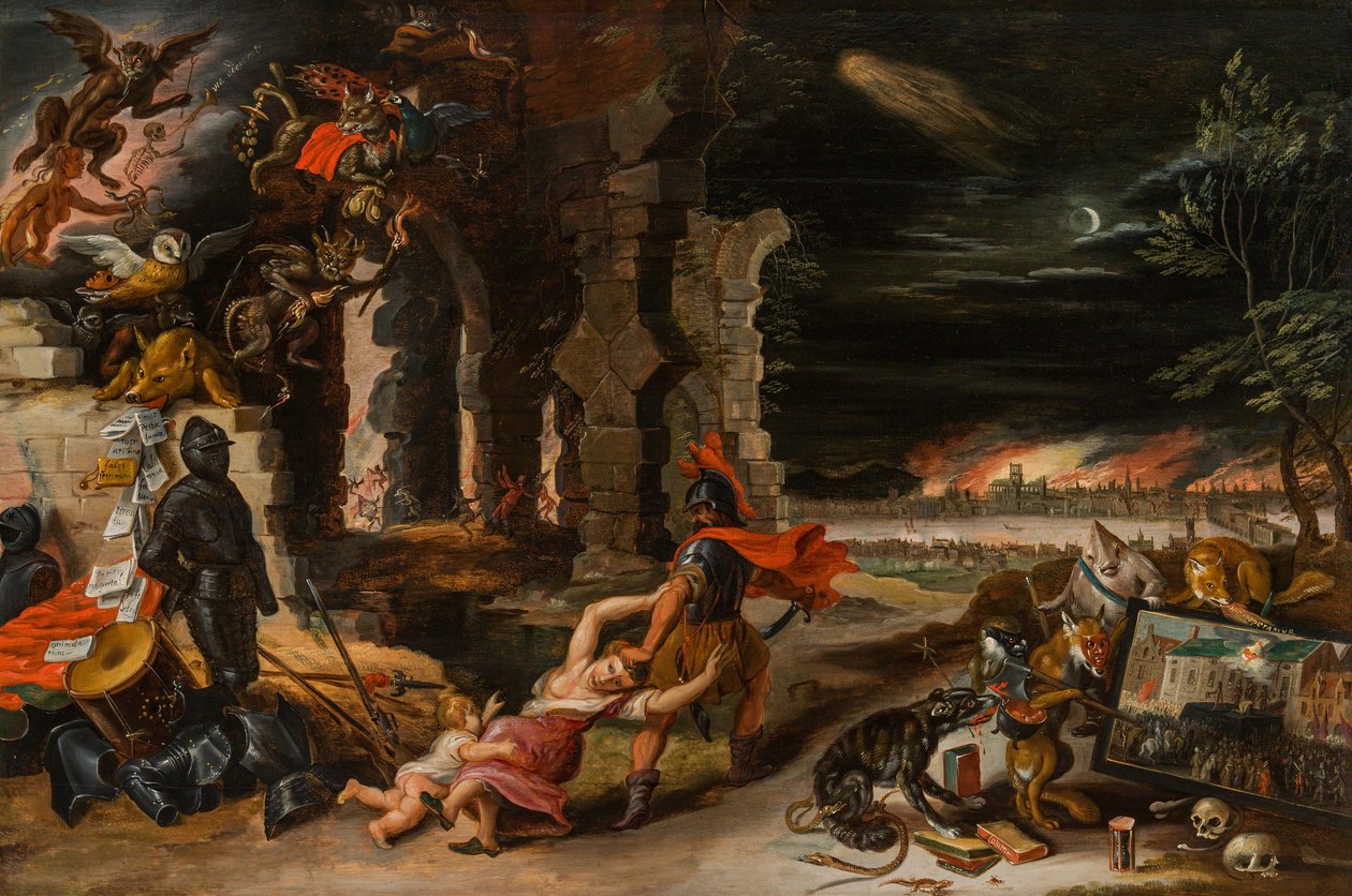 Alegorie práva a násilí (Alegorie anglického krále Karla I.) od Jan Brueghel the Younger