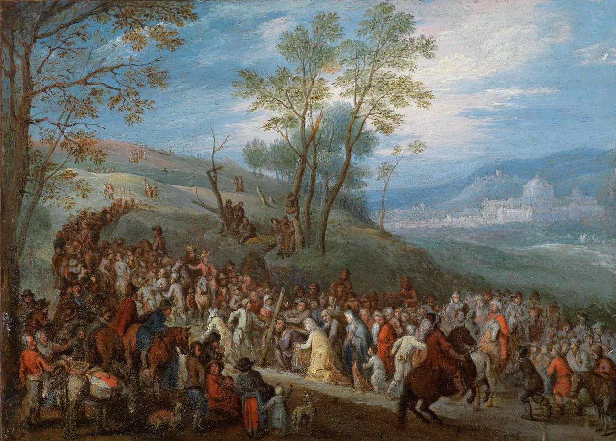 Nesení kříže od Jan Brueghel the Younger