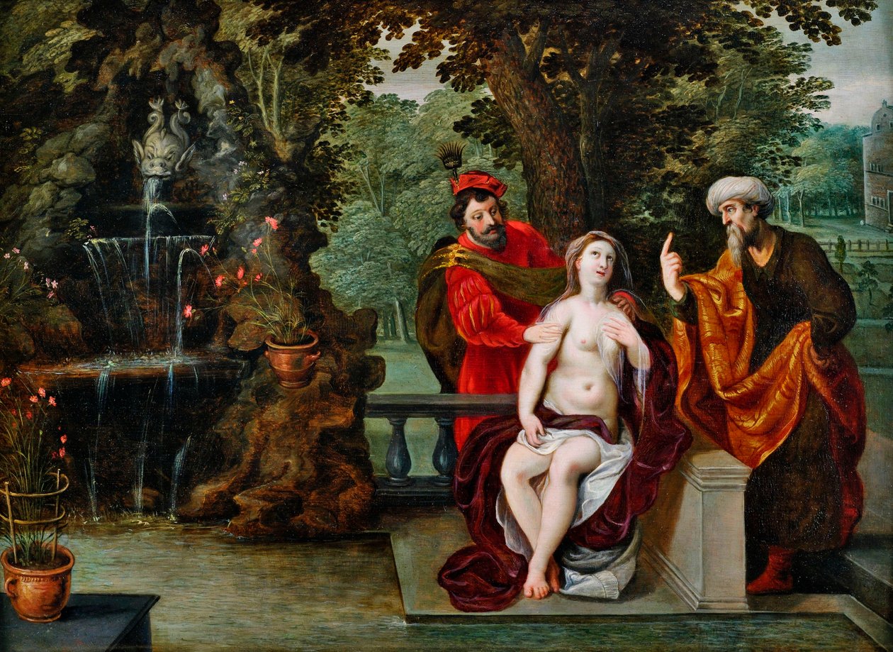 Susanna a starší od Jan Brueghel the Younger