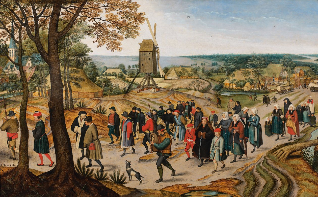 Svatební kortège, 1627. od Jan Brueghel the Younger