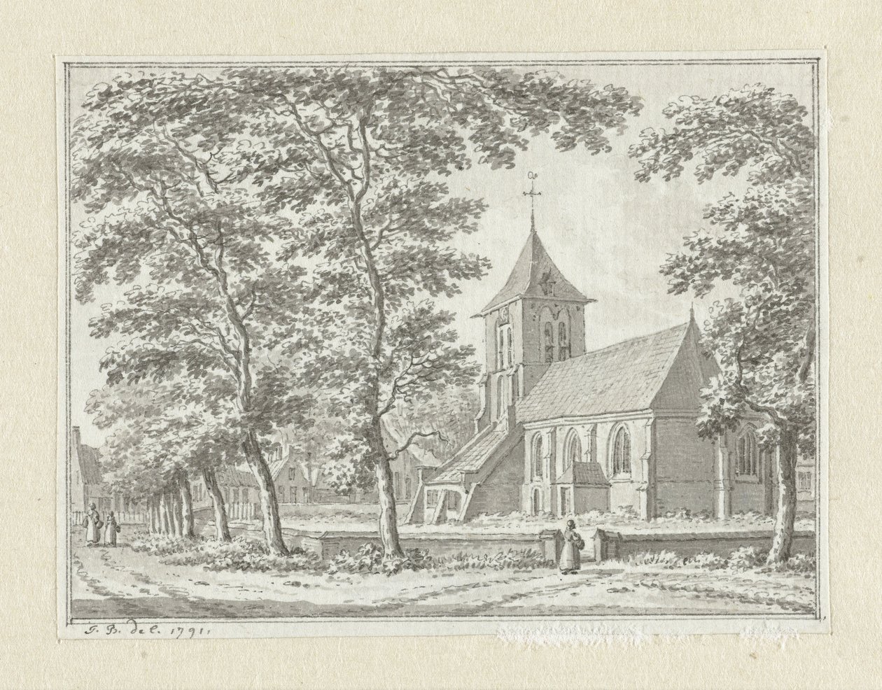 Kostel Biggekerke od Jan Bulthuis