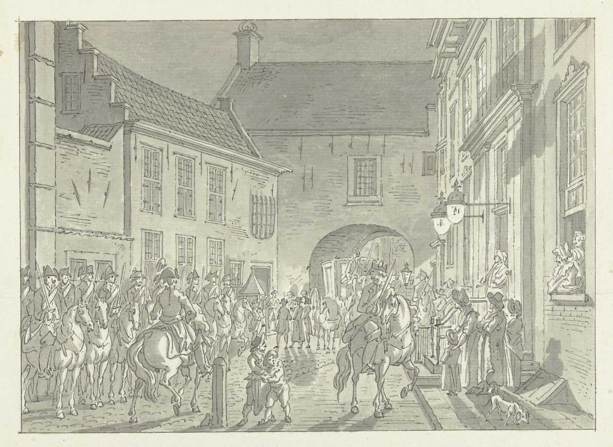 L.P. přenesena ze Zrcadla do vězeňské brány, 1795 od Jan Bulthuis