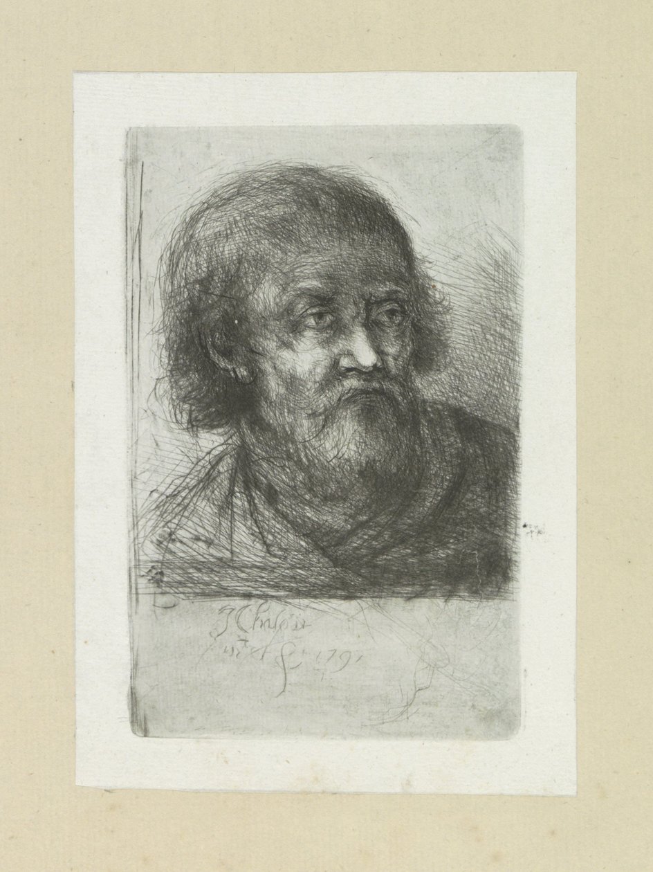 Bebaarde, přesně tak The Compleat Work of Etchings od Johna Chalona / Oeuvre Complette des Eaux Fortes par Jean Chalon (název série) od Jan Chalon