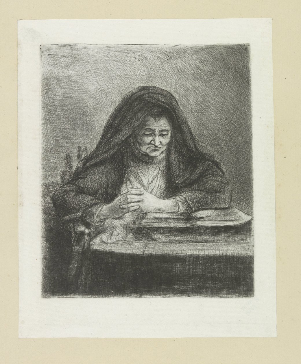 Lezende vrouw The Compleat Work of Etchings od Johna Chalona / Oeuvre Complette des Eaux Fortes par Jean Chalon (název série) od Jan Chalon