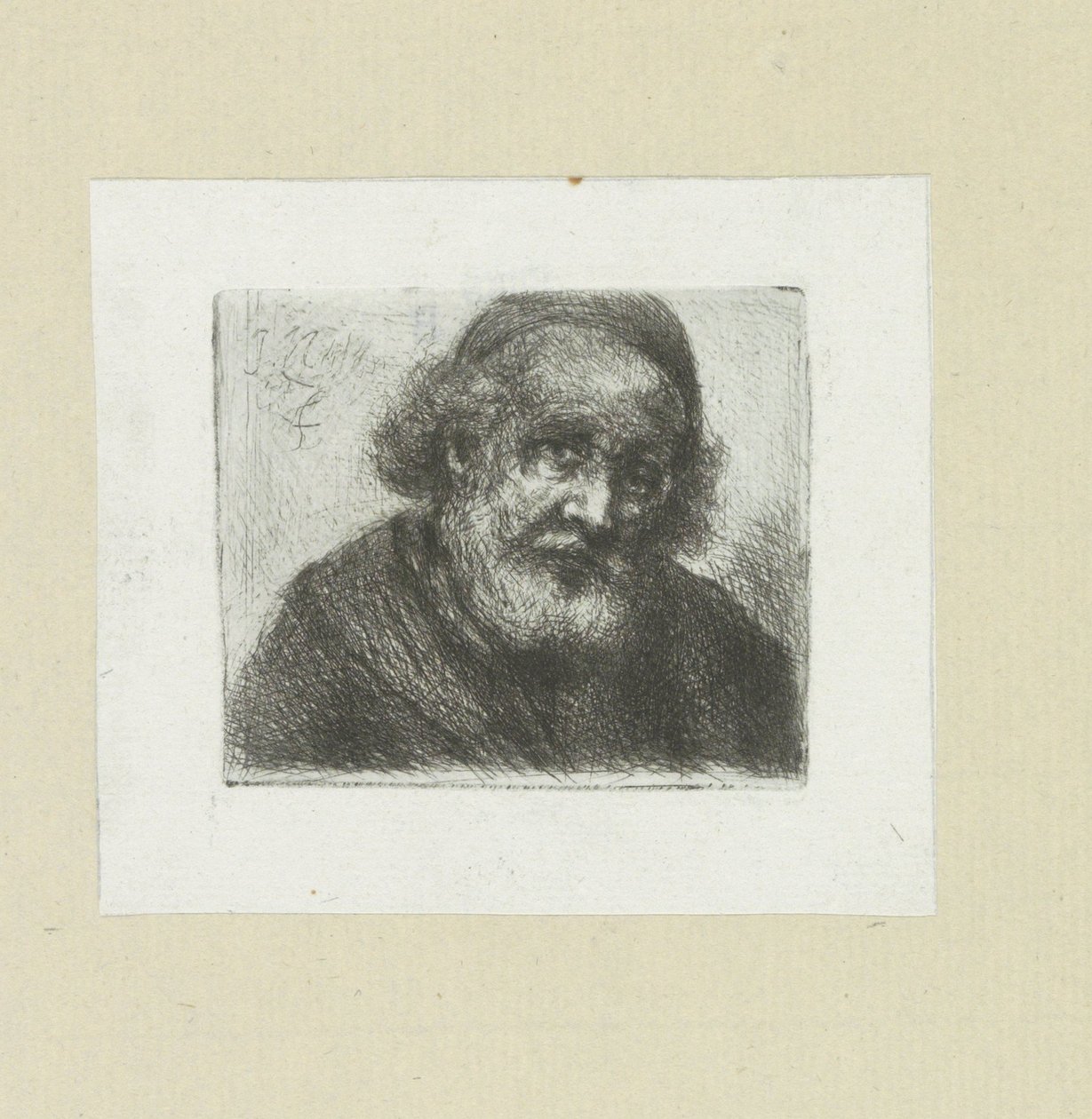 Oude muž klade Baarda The Compleat Work of Etchings od Johna Chalona / Oeuvre Complette des Eaux Fortes par Jean Chalon (název série) od Jan Chalon