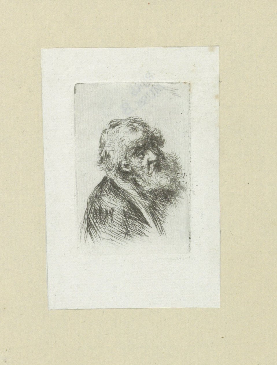 Oude muž klade Baarda The Compleat Work of Etchings od Johna Chalona / Oeuvre Complette des Eaux Fortes par Jean Chalon (název série) od Jan Chalon