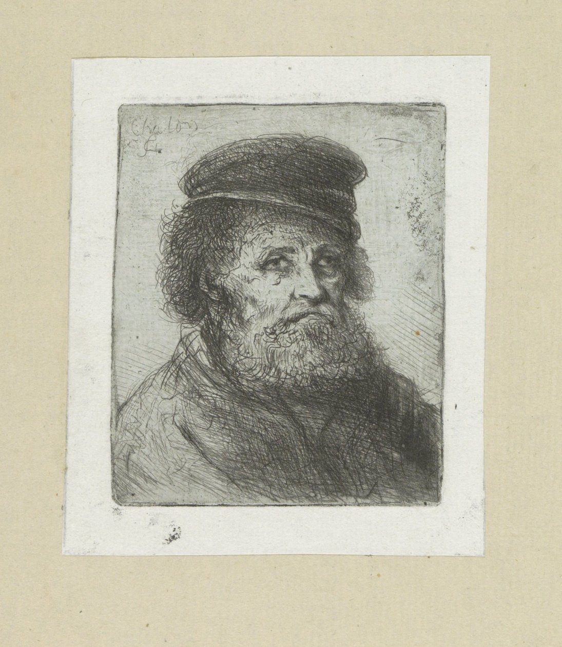 Oude muž dá Baarda do prdu The Compleat Work of Etchings od Johna Chalona / Oeuvre Complette des Eaux Fortes par Jean Chalon (název série) od Jan Chalon