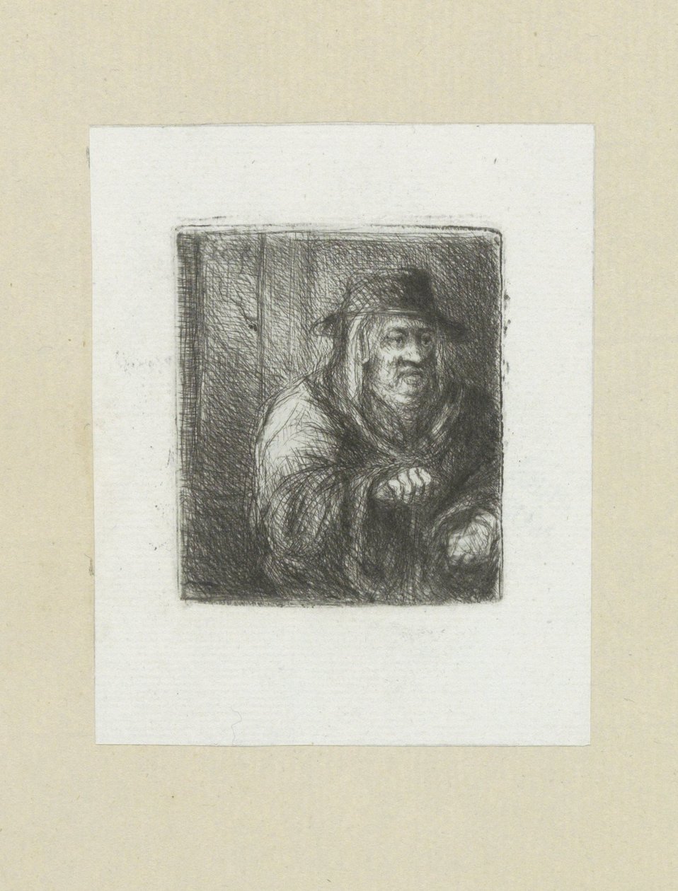 Oude muž dal římsu do motyky The Compleat Work of Etchings od Johna Chalona / Oeuvre Complette des Eaux Fortes par Jean Chalon (název série) od Jan Chalon