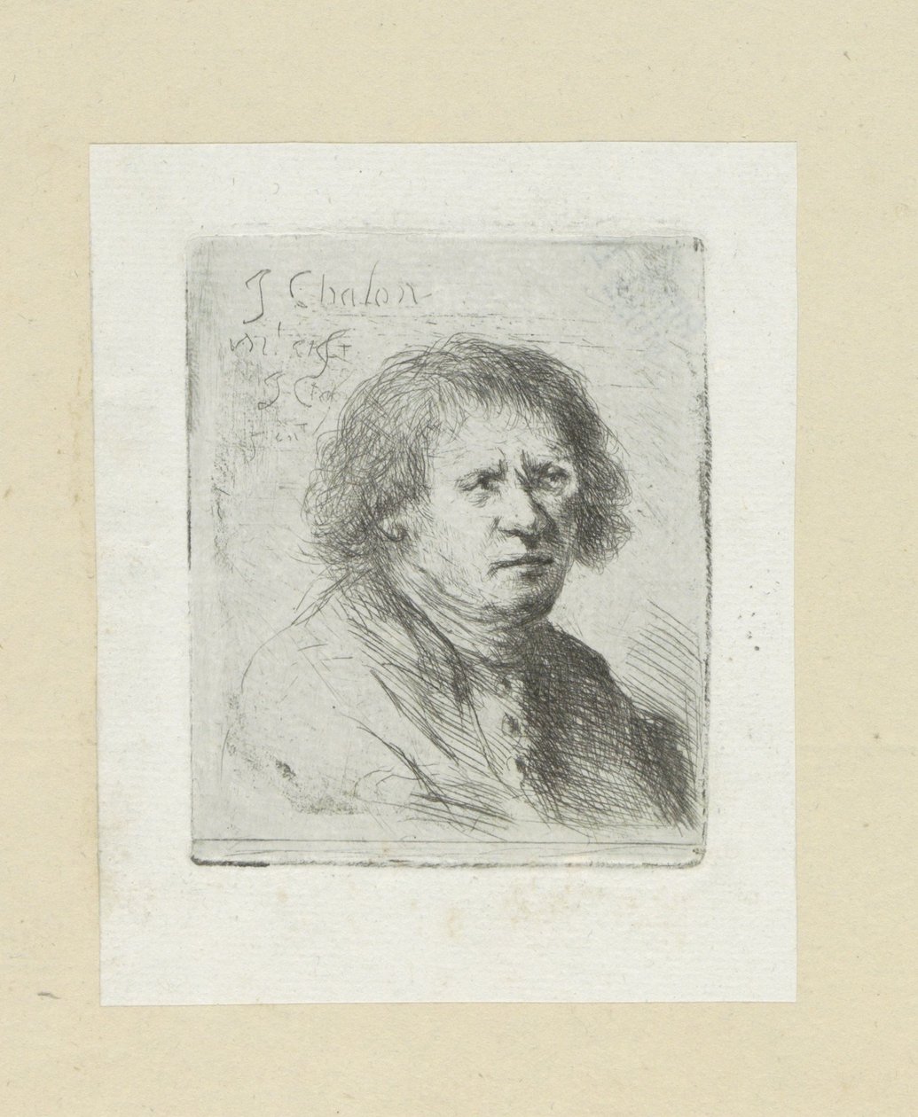 volwassen muž The Compleat Work of Etchings od Johna Chalona / Oeuvre Complette des Eaux Fortes par Jean Chalon (název série) od Jan Chalon