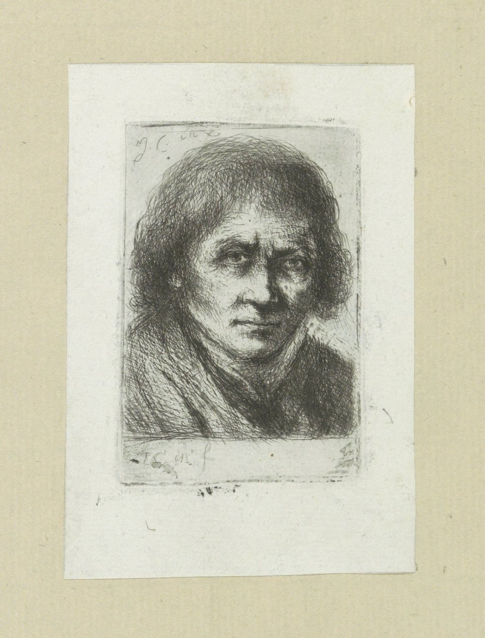 volwassen muž The Compleat Work of Etchings od Johna Chalona / Oeuvre Complette des Eaux Fortes par Jean Chalon (název série) od Jan Chalon