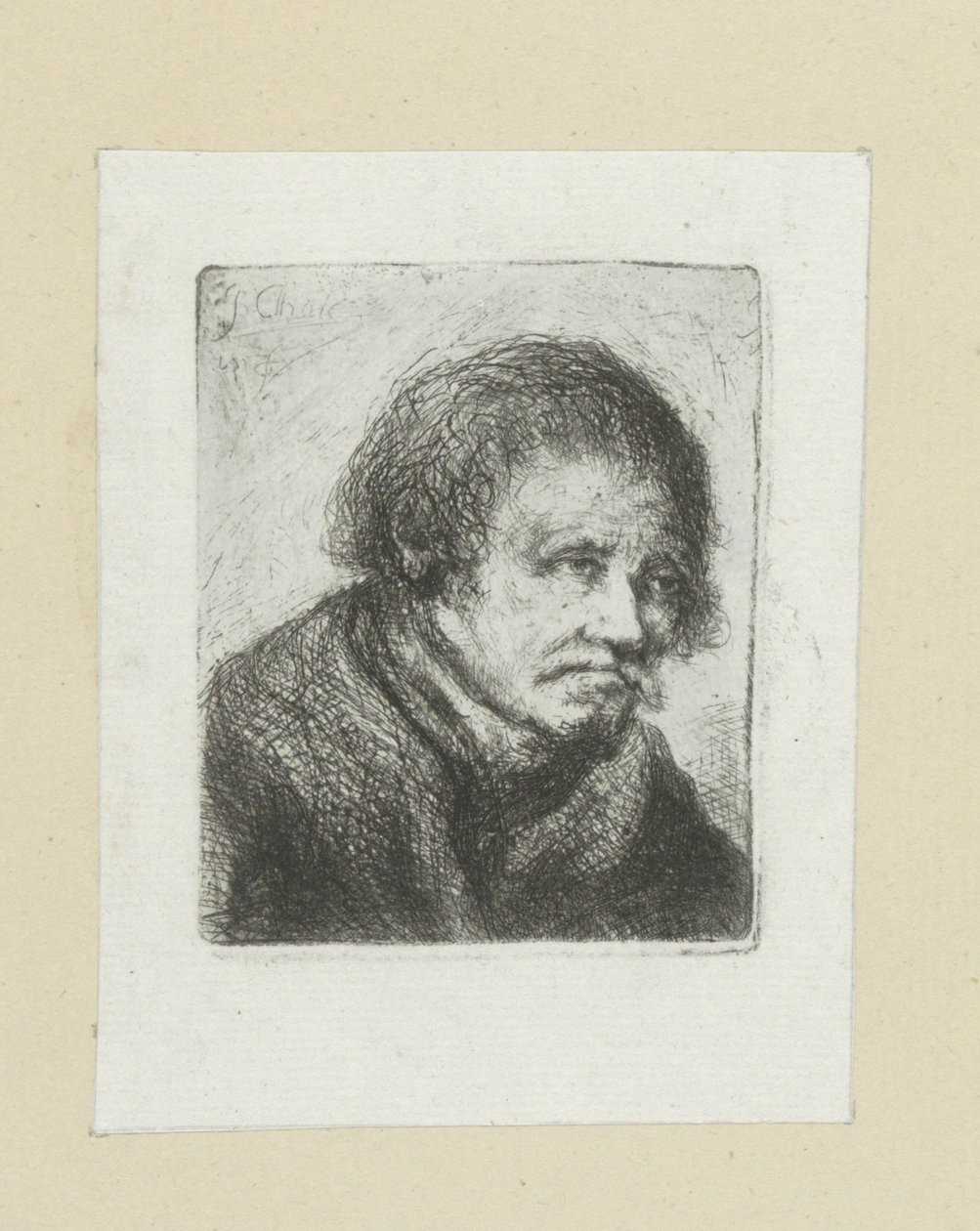 Volwassen muž klade chrápání The Compleat Work of Etchings od Johna Chalona / Oeuvre Complette des Eaux Fortes par Jean Chalon (název série) od Jan Chalon