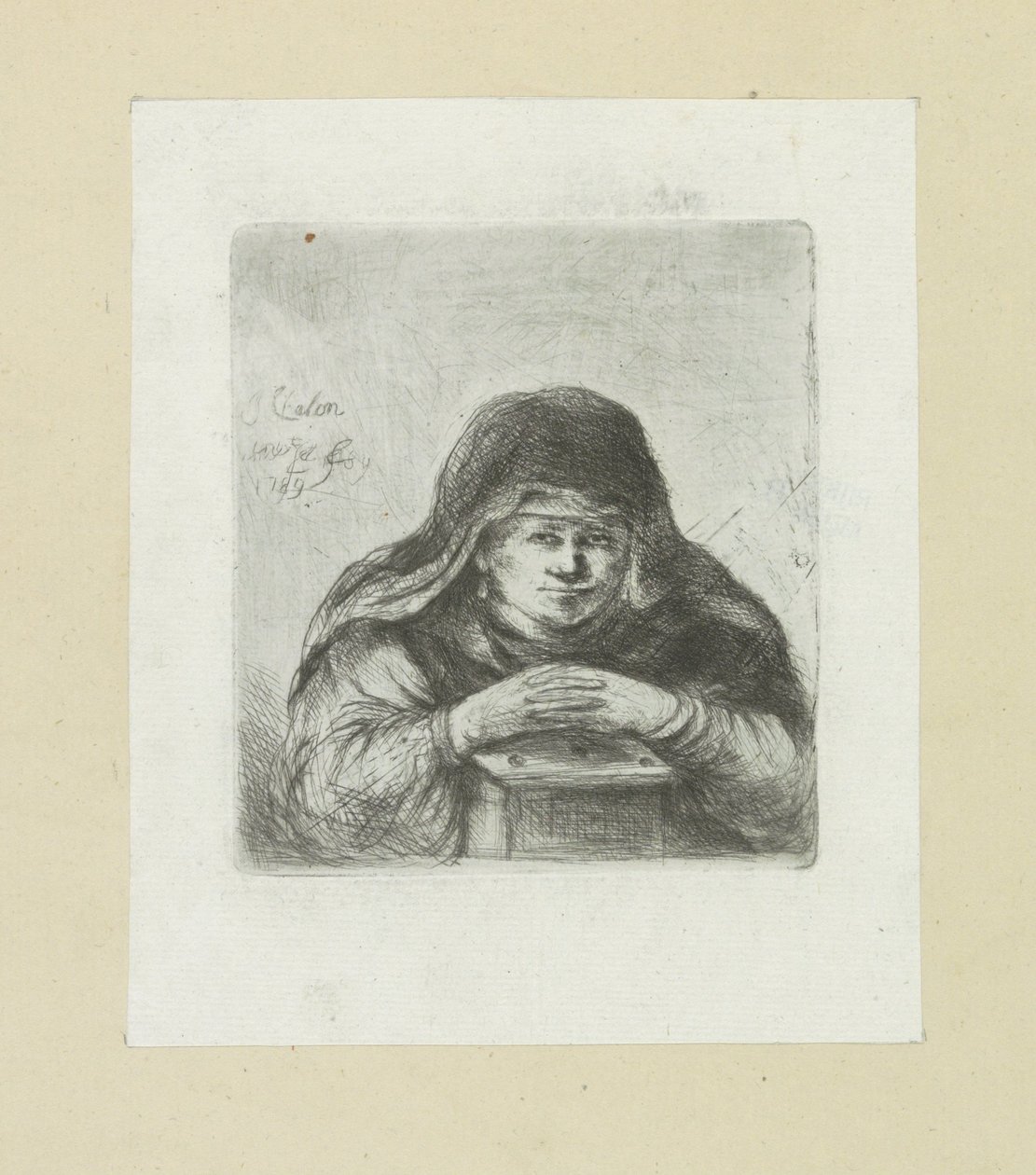 Žena nad sporákem The Compleat Work of Etchings od Johna Chalona / Oeuvre Complette des Eaux Fortes par Jean Chalon (název série) od Jan Chalon