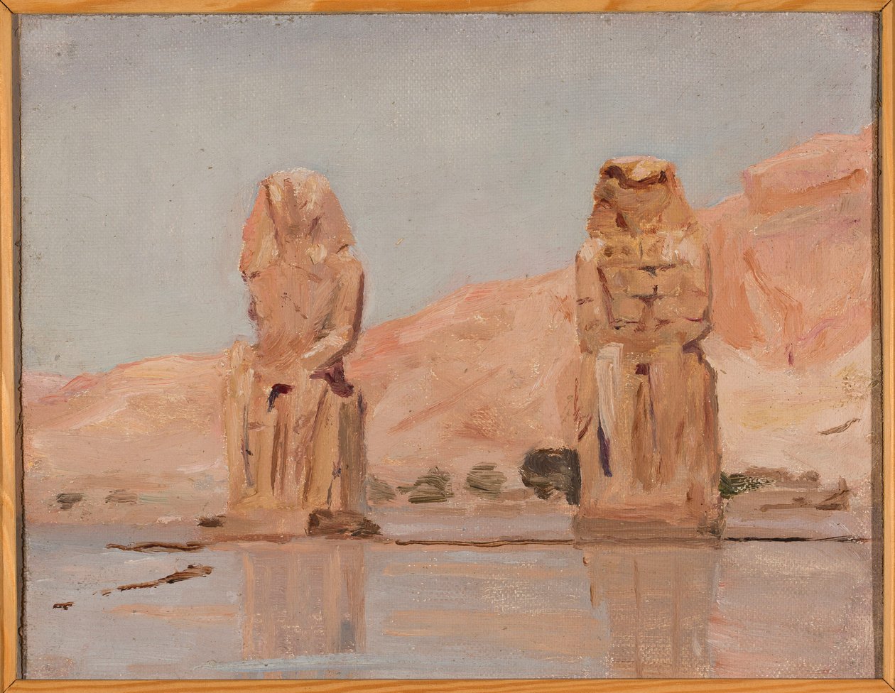Dvě sochy. Z cesty do Egypta od Jan Ciągliński