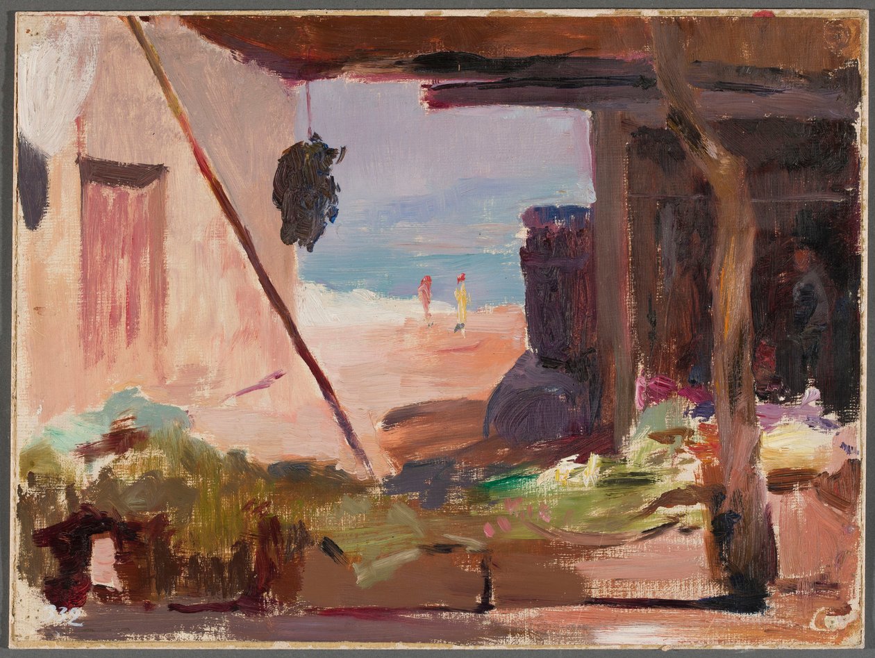 Fragment budov u moře. Z cesty do Konstantinopole od Jan Ciągliński