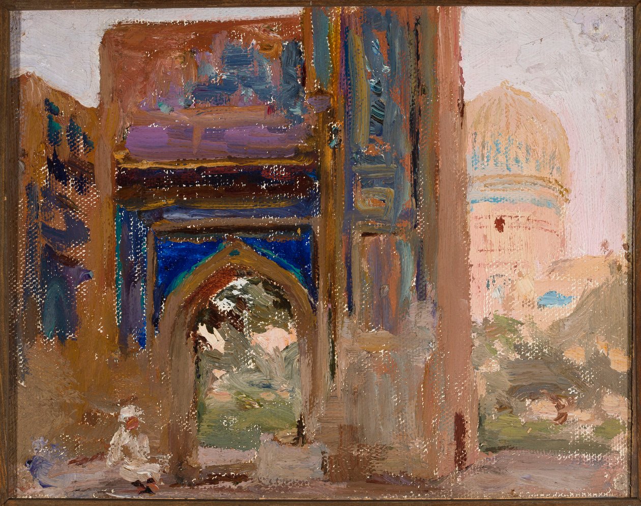 Samarkand - Gur Emir, mauzoleum Tamerlána. Z cesty do Turkestánu od Jan Ciągliński
