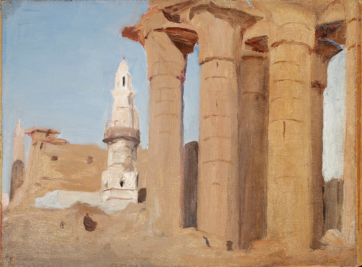 Egyptský chrám – Luxor. Z cesty do Egypta od Jan Ciągliński