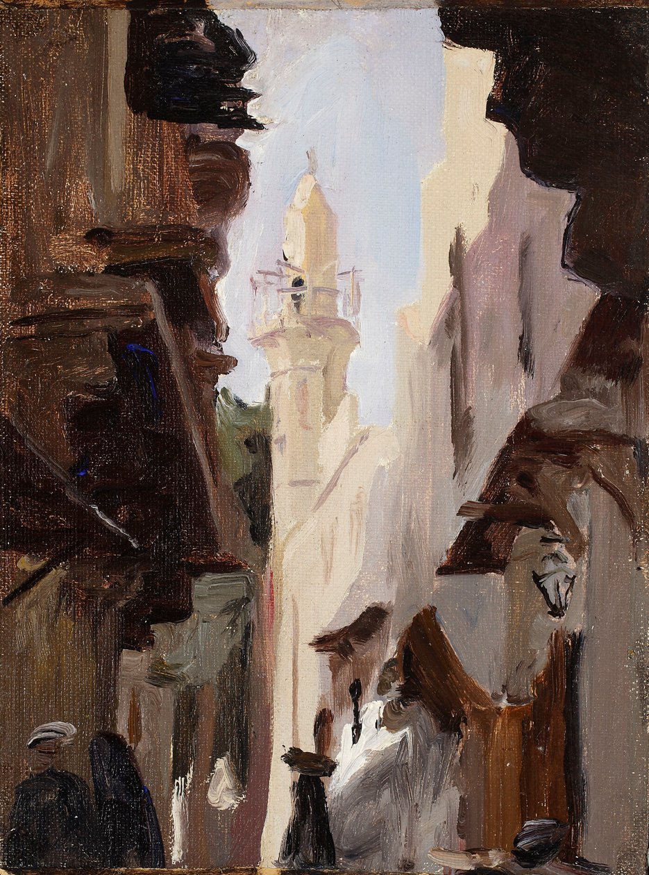 Ulice v Káhiře. Z cesty do Egypta od Jan Ciągliński