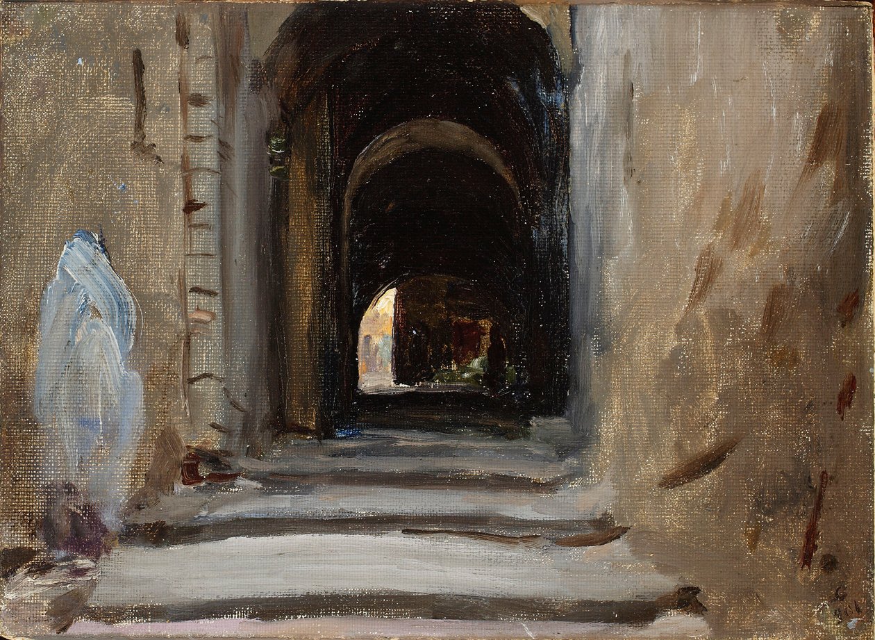 Via Dolorosa v Jeruzalémě. Z cesty do Palestiny od Jan Ciągliński