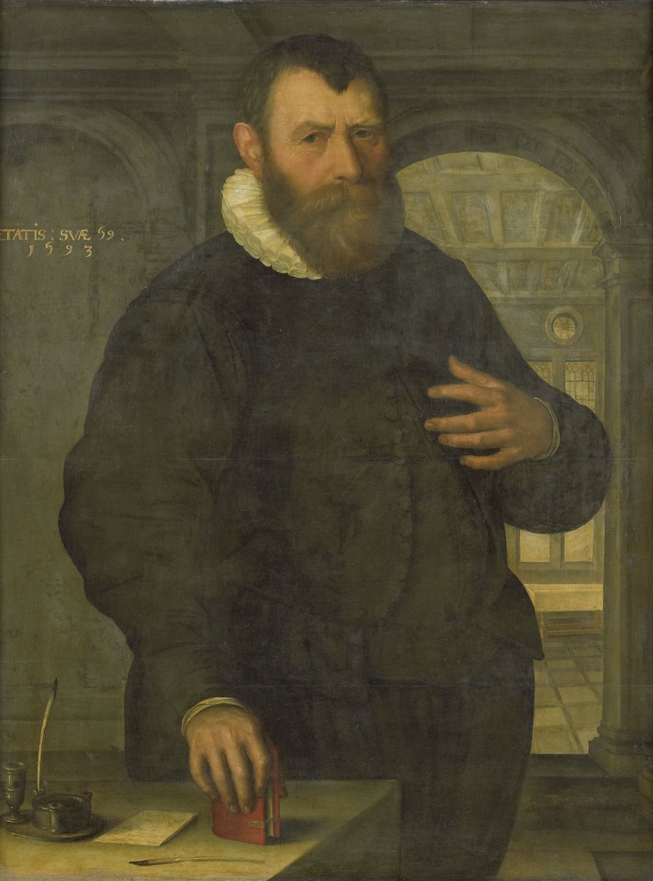 Portrét Bartholomea van der Wiere (1534-1603) od Jan Claesz. (attributed to)