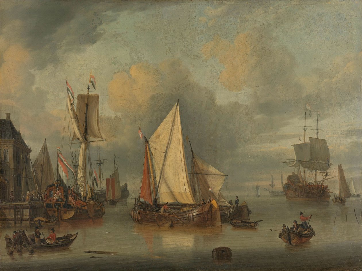 A Calm (Lodě v přístavu za klidného počasí) od Jan Claesz. Rietschoof